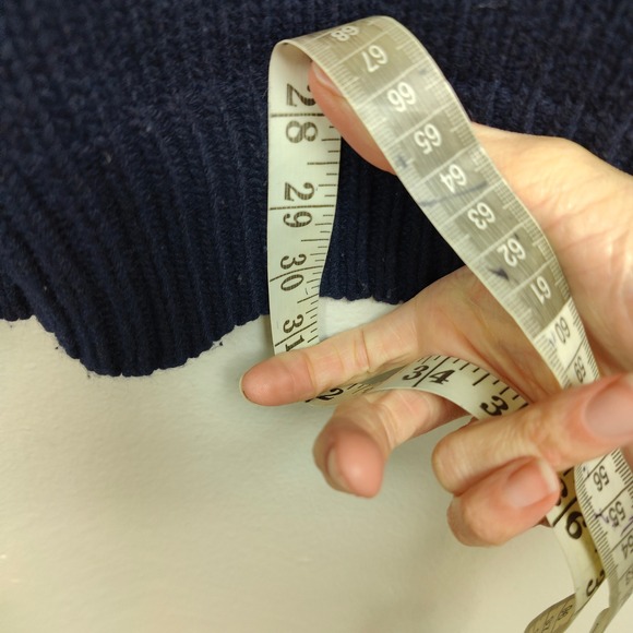 Vintage J Crew Shawl Collar Sweater Mens Large Navy Blue Wool Rabbit Blend Knit - Picture 7 of 10